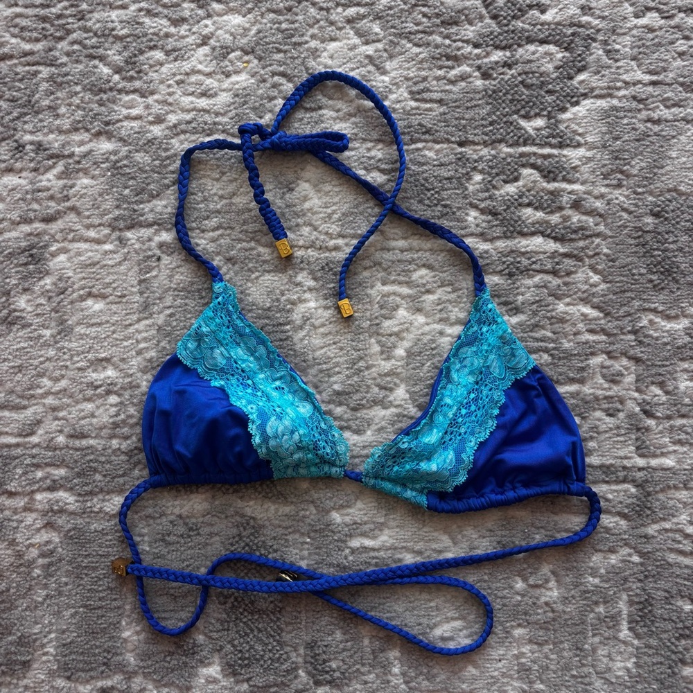 Beach Bunny Vibrant Blue Bikini Top